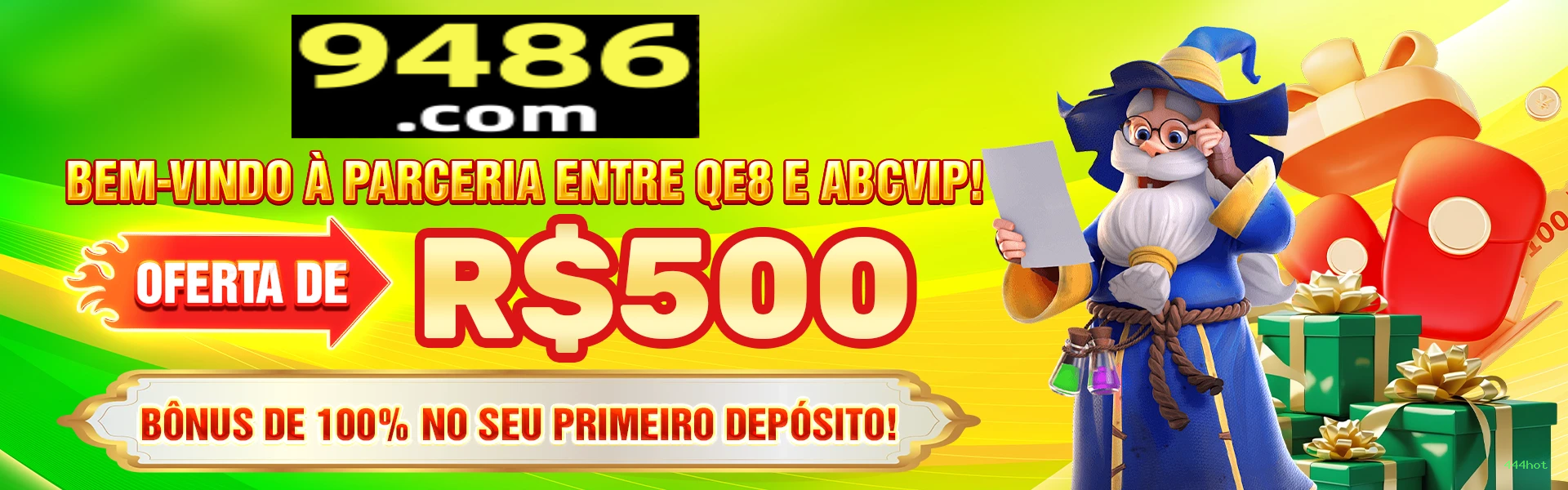 Imagem promocional da plataforma 444hot
